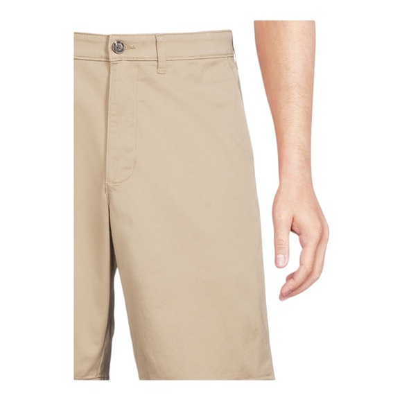 stonewash cotton-blend finish classic flat front shorts for men size 46 new - Picture 5 of 5